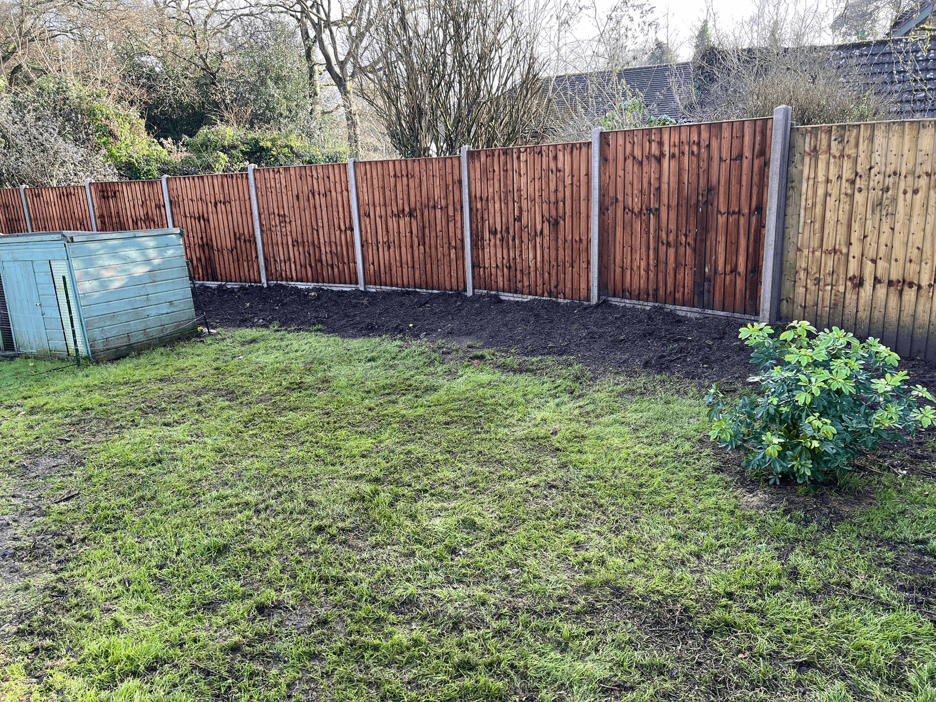 Outdoor landscaping work