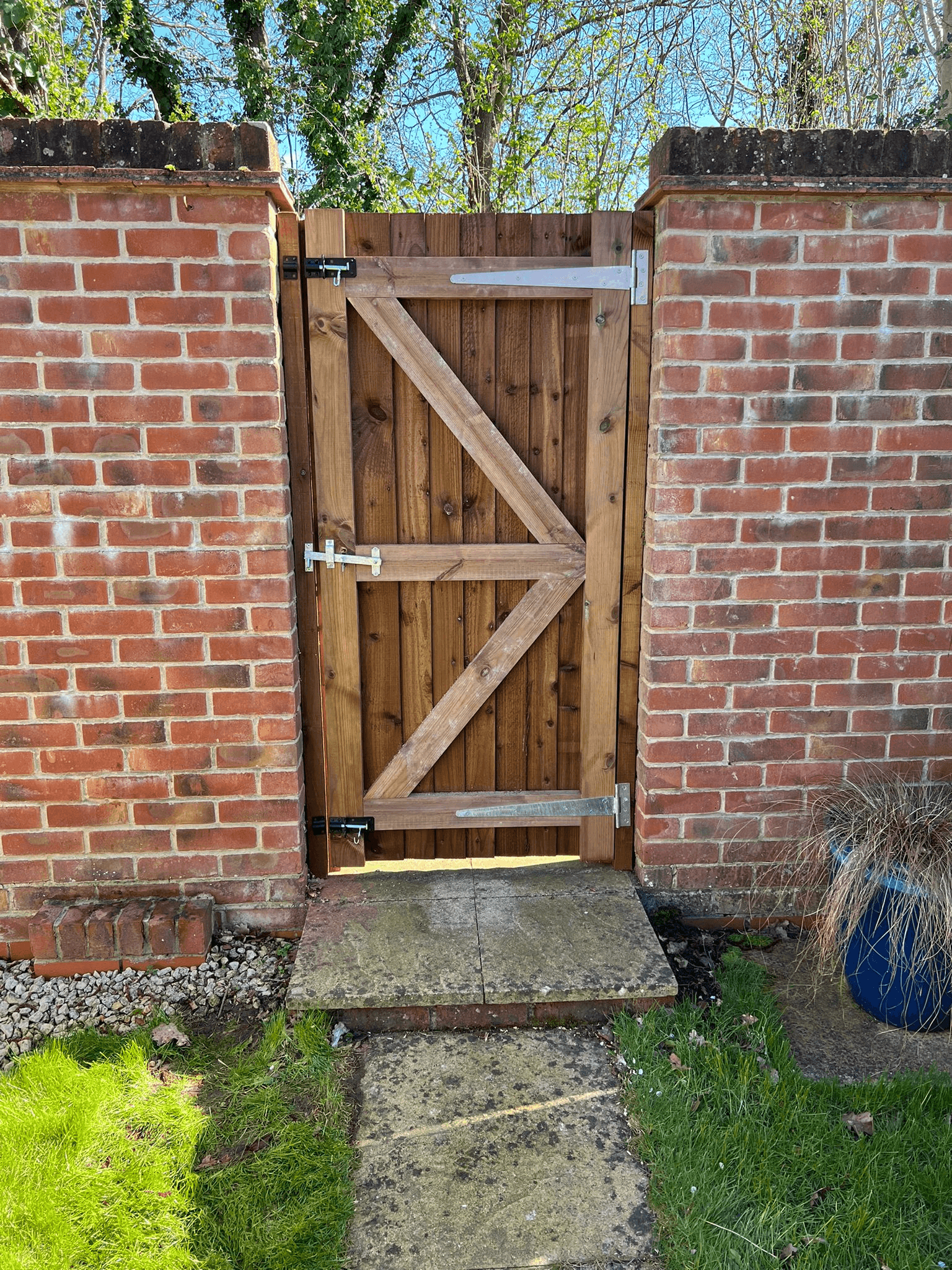 Completed garden and landscaping